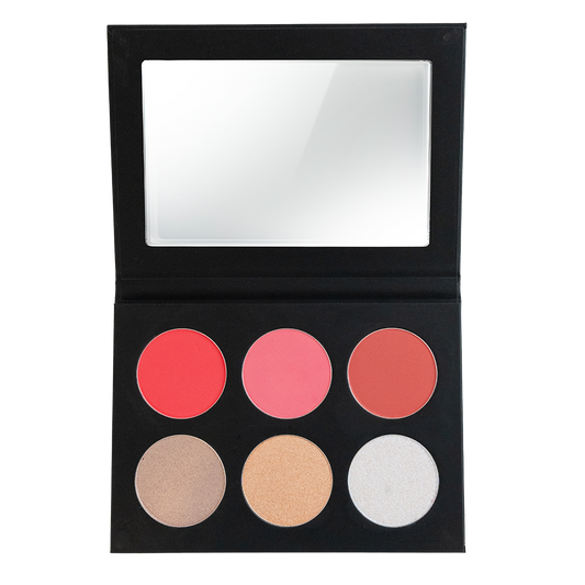 Blush and highlighter Palette