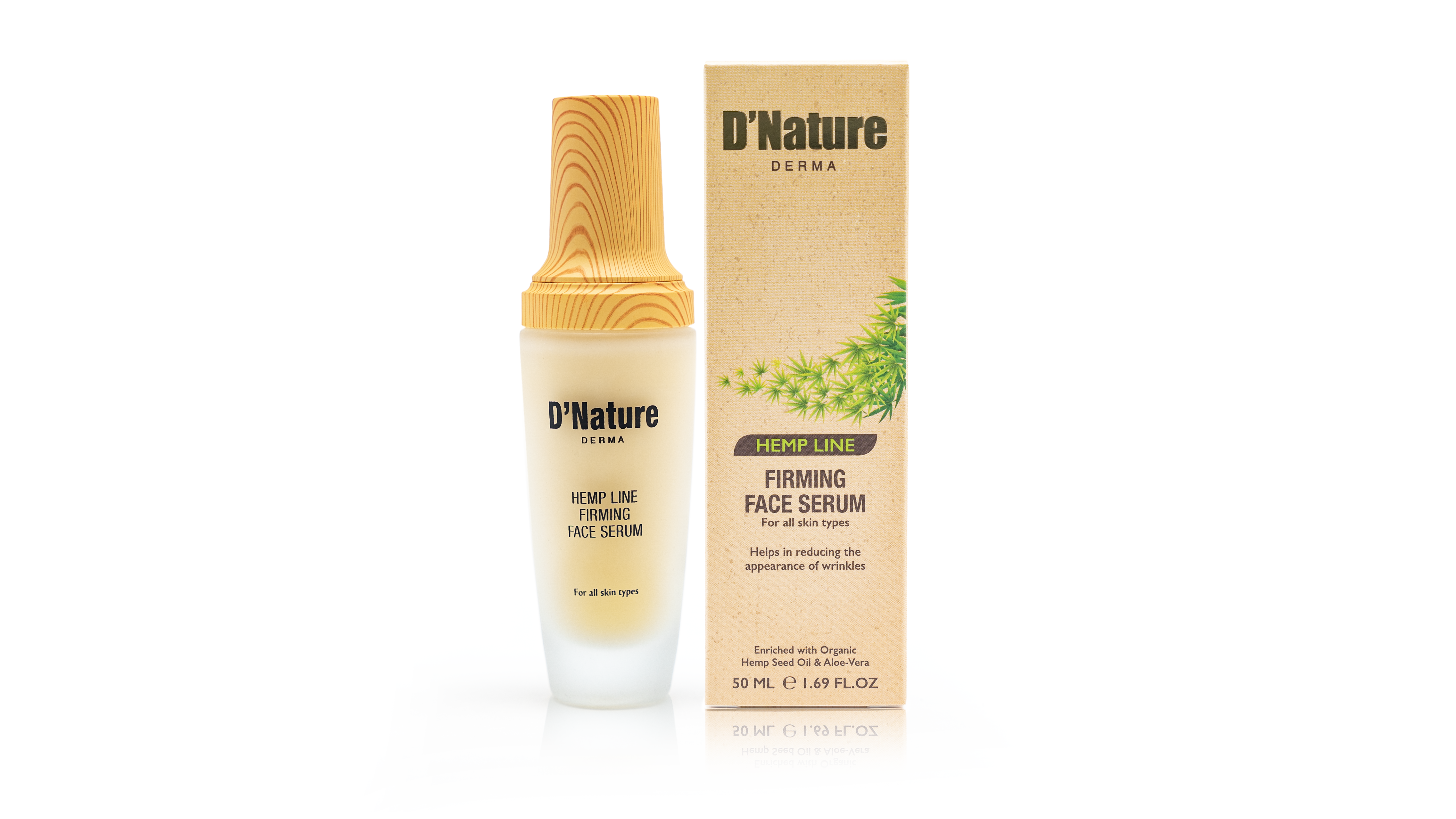 Firming Face Serum with Hemp & Aloe – Anti-Wrinkle, Organic & For All Skin Types