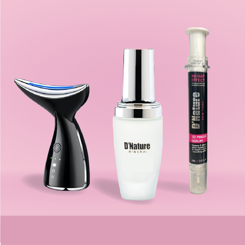Vitamin C Serum + 3D Magic Serum + Beauty Neck – D'Nature Mineral
